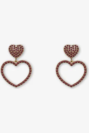 MOST WANTED Diamond Hearts Earrings