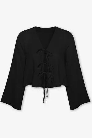 MOST WANTED Tara Mousseline Top Zwart
