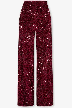 MOST WANTED Velvet Sequin Wide Leg Pants