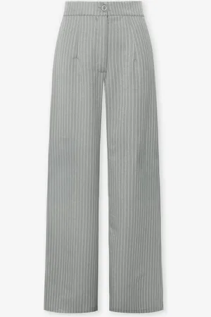 MOST WANTED Emma Pinstripe Straight Leg Pants
