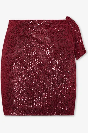 MOST WANTED Sequin Wrap Skirt