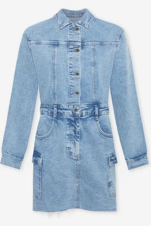 MOST WANTED Lulu Denim Dress Blauw