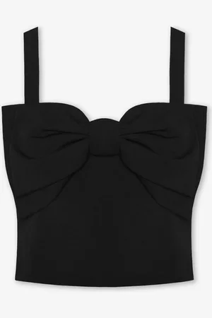 MOST WANTED Bow Cropped Top Zwart