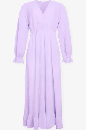 MOST WANTED Mousseline Maxi Ruffle Dress