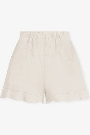 MOST WANTED Mousseline Shorts Zand