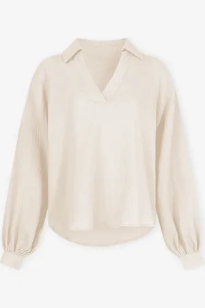 MOST WANTED Mousseline Blouse Zand