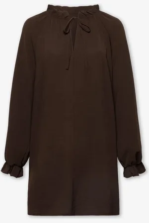 MOST WANTED Julie Ruffle Neck Dress