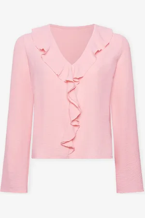 MOST WANTED Julie Ruffle V-neck Top