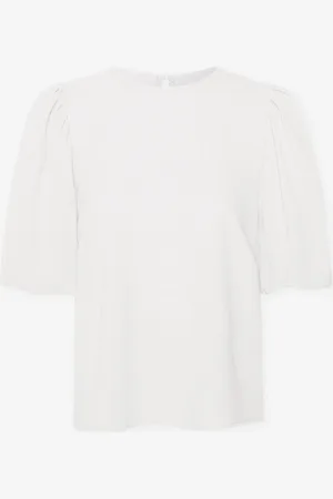 MOST WANTED Julie Puff Sleeve Top Crème