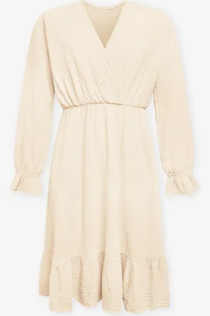 MOST WANTED Lea Mousseline Dress Zand