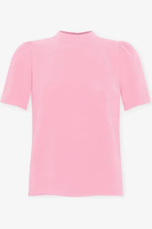 MOST WANTED Julie Short Sleeve Top Hard Roze