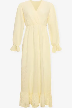 MOST WANTED Mousseline Maxi Ruffle Dress