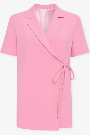 MOST WANTED Zoey Wrap Up Short Sleeve Blazer Dress
