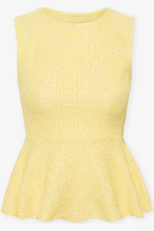 MOST WANTED Anne Peplum Boucle Top