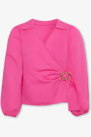 MOST WANTED Poplin Wrap Buckle Blouse
