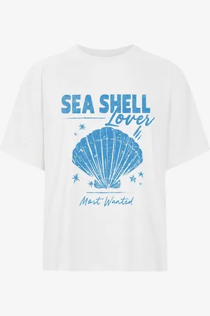 MOST WANTED Seashell Lover Oversized Tee Crème
