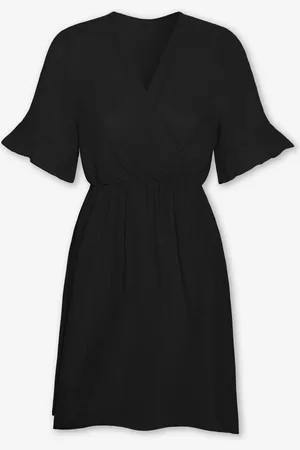 MOST WANTED Sylvie Mousseline Dress Zwart