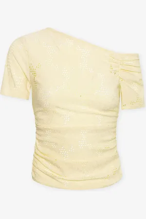 MOST WANTED Flower Ruched Short Sleeve Top