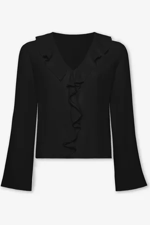 MOST WANTED Julie Ruffle V-neck Top