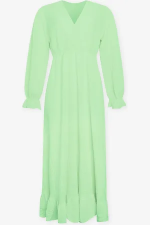 MOST WANTED Mousseline Maxi Ruffle Dress