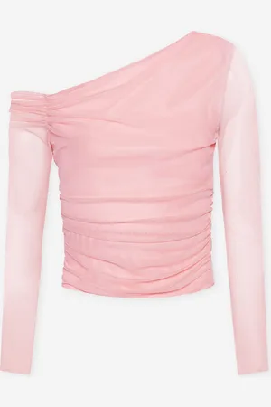 MOST WANTED Isabelle Off Shoulder Mesh Top