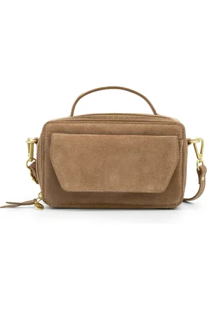 MŌSZ Dames leren handtas - suede - Naomi