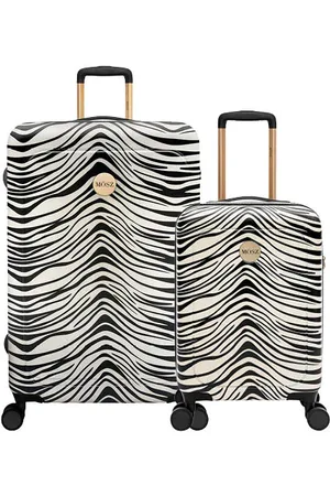 MŌSZ Dames kofferset zebra print - 55 / 76 cm - MŌSZ Lauren