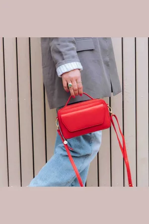 MŌSZ Dames leren handtas - - Naomi