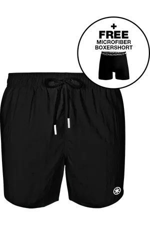 Muchachomalo Heren Zwembroek Zwart + Gratis Microfiber boxershort