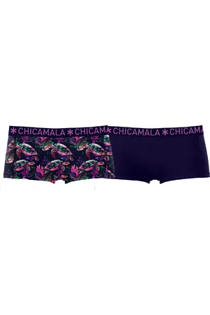 Muchachomalo Ladies 2-pack Boxer Shorts Print + Solid