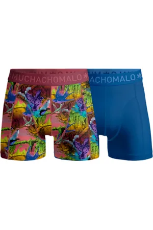 Muchachomalo Boys 2-Pack Boxer Shorts Print/Solid