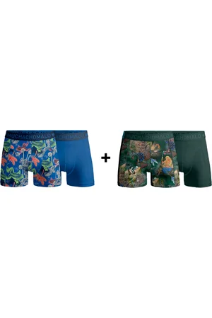 Muchachomalo Boys 2-Pack combi Boxer Shorts Print/Solid