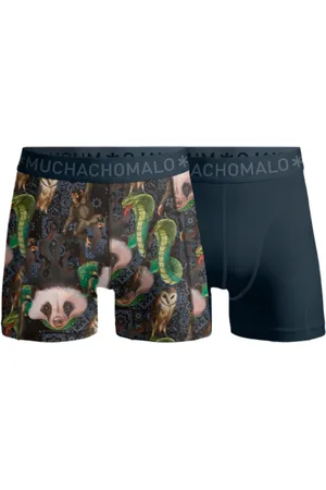 Muchachomalo Boys 2-Pack Boxer Shorts Print/Solid