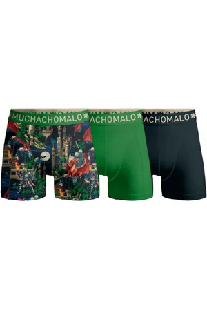 Muchachomalo Boys 3-Pack Boxer Shorts Print/Solid