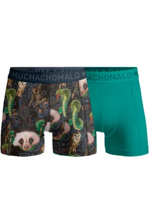 Muchachomalo Boys 2-Pack Boxer Shorts Print/Solid