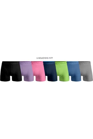 Muchachomalo Men 7-Pack Boxer Shorts Solid