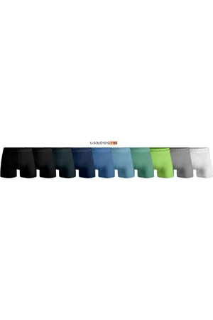 Muchachomalo Men 10-Pack Boxer Shorts Solid