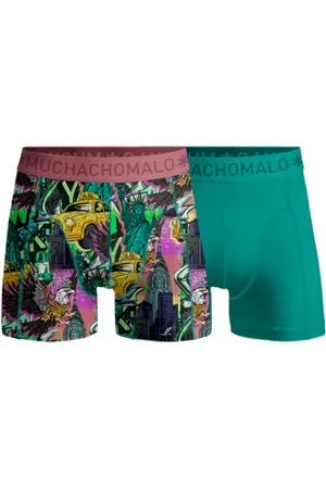 Muchachomalo Men 2-Pack Boxer Shorts Print/Solid