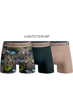 Muchachomalo Men 3-Pack Boxer Shorts Print/Solid