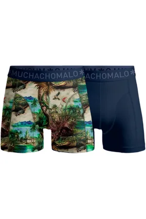 Muchachomalo Men 2-Pack Boxer Shorts Print/Solid