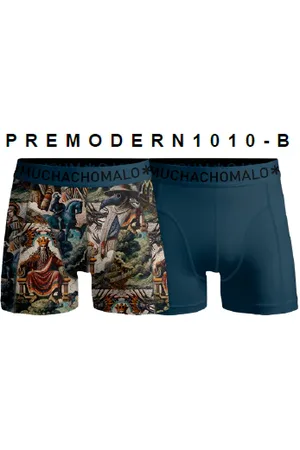 Muchachomalo Men 2-Pack Boxer Shorts Pre Modern - BE
