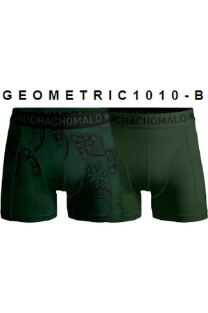 Muchachomalo Men 2-Pack Boxer Shorts Geometric - BE