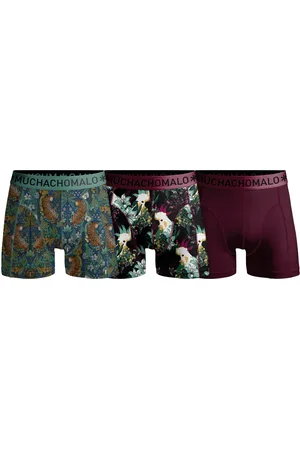 Muchachomalo Men 3-Pack Boxer Shorts Print/Solid