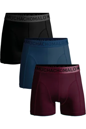 Muchachomalo Men 3-Pack Boxer Shorts Solid