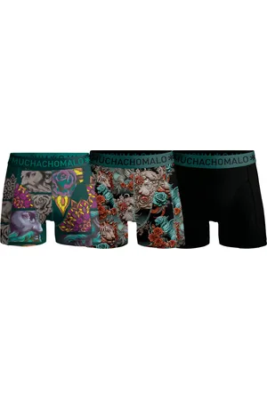 Muchachomalo Men 3-Pack Boxer Shorts Print/Solid