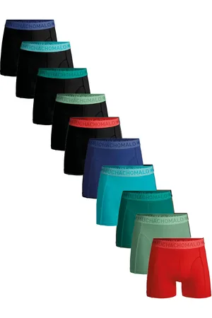 Muchachomalo Men 10-Pack Boxer Shorts Solid