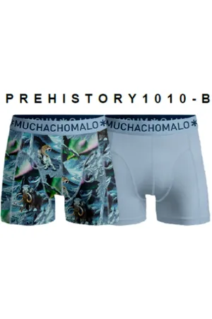 Muchachomalo Men 2-Pack Boxer Shorts Pre History - BE