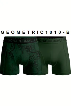 Muchachomalo Men 2-Pack Boxer Shorts Geometric - BE