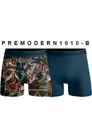 Muchachomalo Men 2-Pack Boxer Shorts Pre Modern - BE
