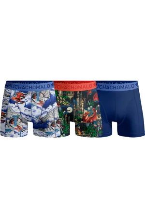 Muchachomalo Boys 3-Pack Boxer Shorts Print/Solid